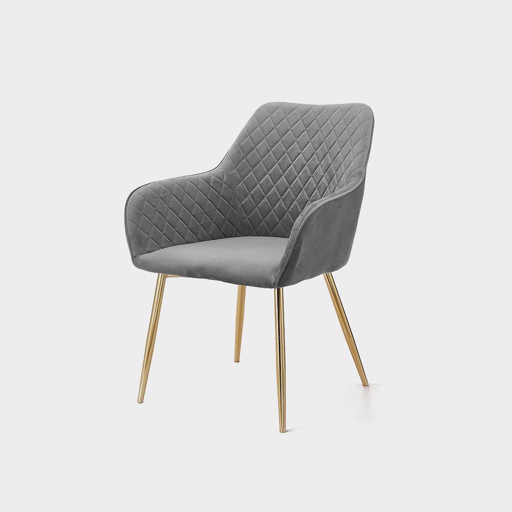 Angela Luxury Modern Restaurant Dining Chair Nordic Upholstered Fabric Velvet