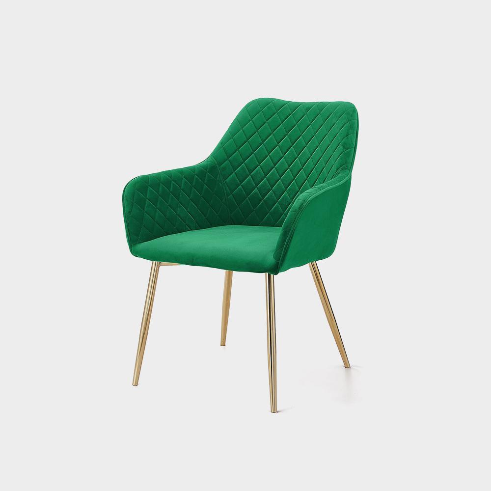 Angela Luxury Modern Restaurant Dining Chair Nordic Upholstered Fabric Velvet - Image 4