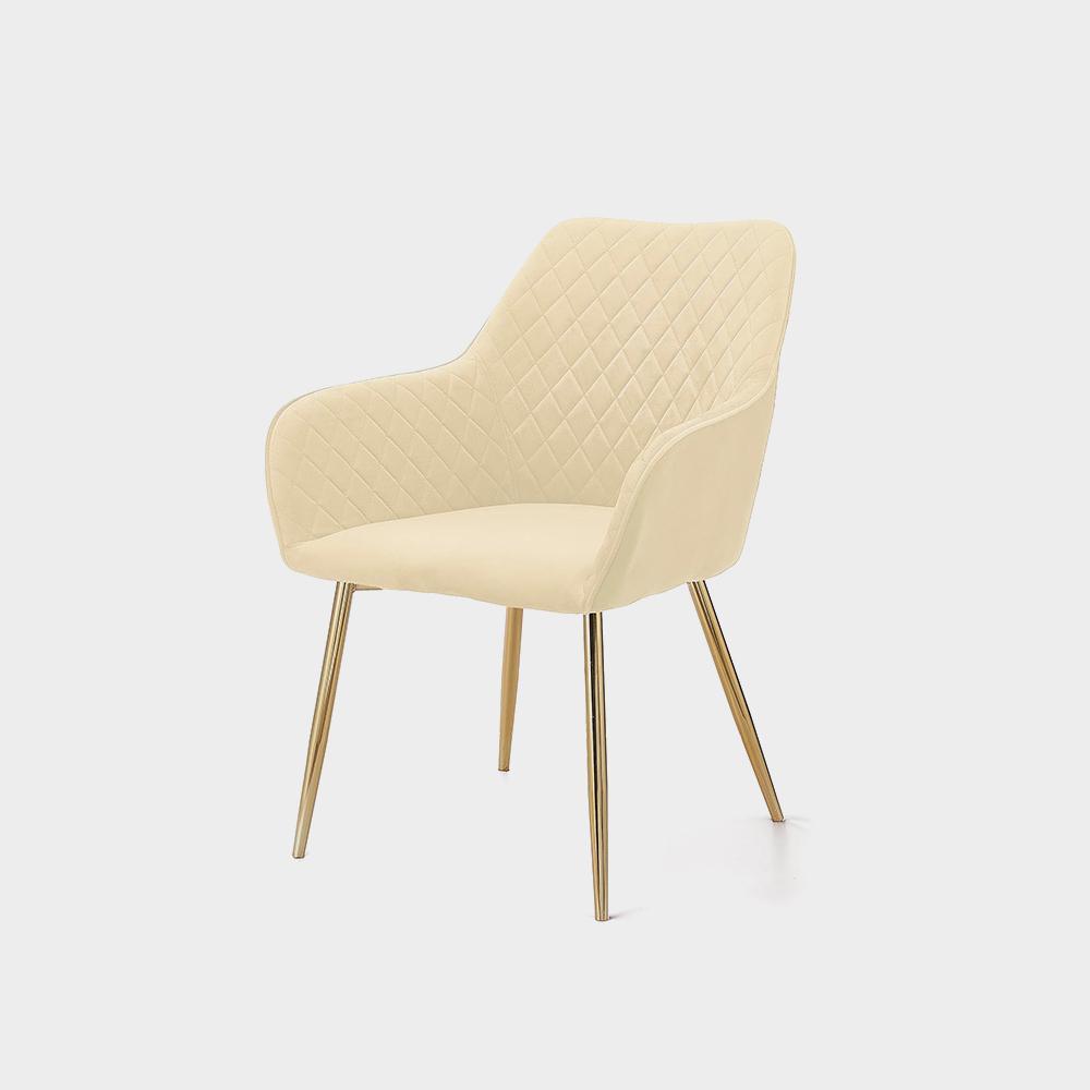 Angela Luxury Modern Restaurant Dining Chair Nordic Upholstered Fabric Velvet - Image 3