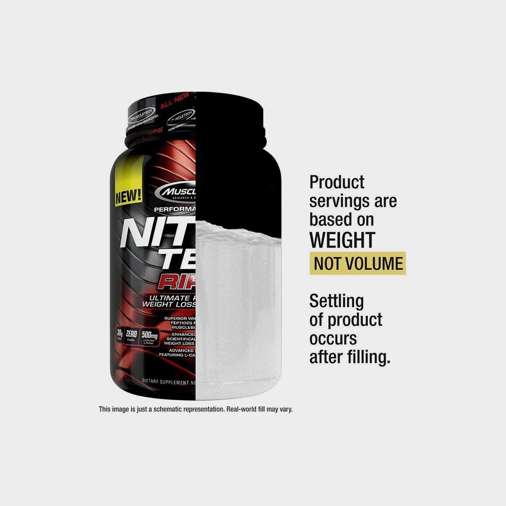 Nitro Tech, Ripped, Ultimate Protein Weight Loss Formula, Chocolate Fudge Brownie - Image 4