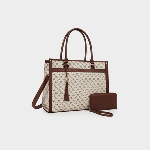 Missnine Laptop Tote Bag Canvas Laptop Bag 15.6 inch Work Shoulder Bags Casual Briefcase Handbag